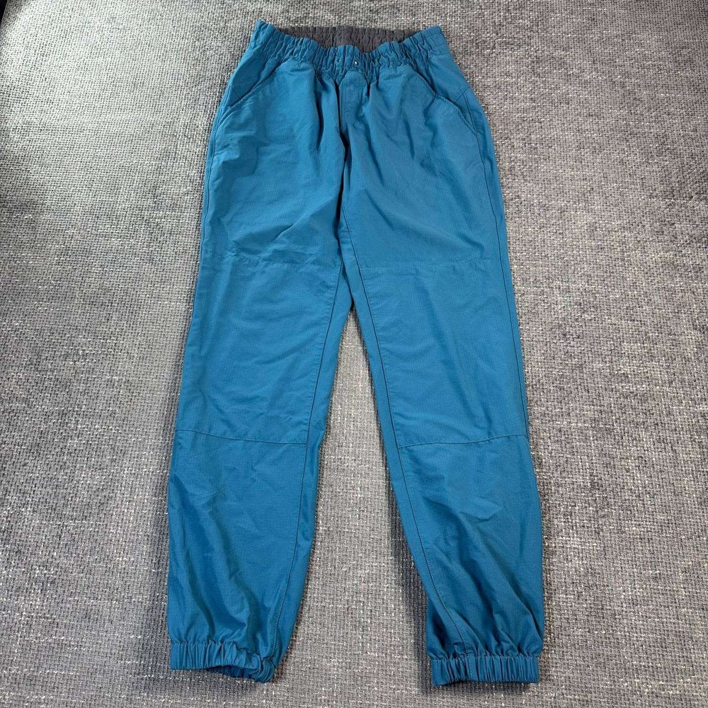 MEC Mountain Equipment Company Jogger Pants Womens 6 Teal Blue Ripstop Gorpcore
